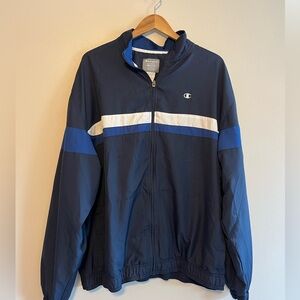 Champion Men's Full Zip Double Dry Windbreaker Jacket.